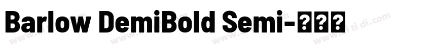 Barlow DemiBold Semi字体转换